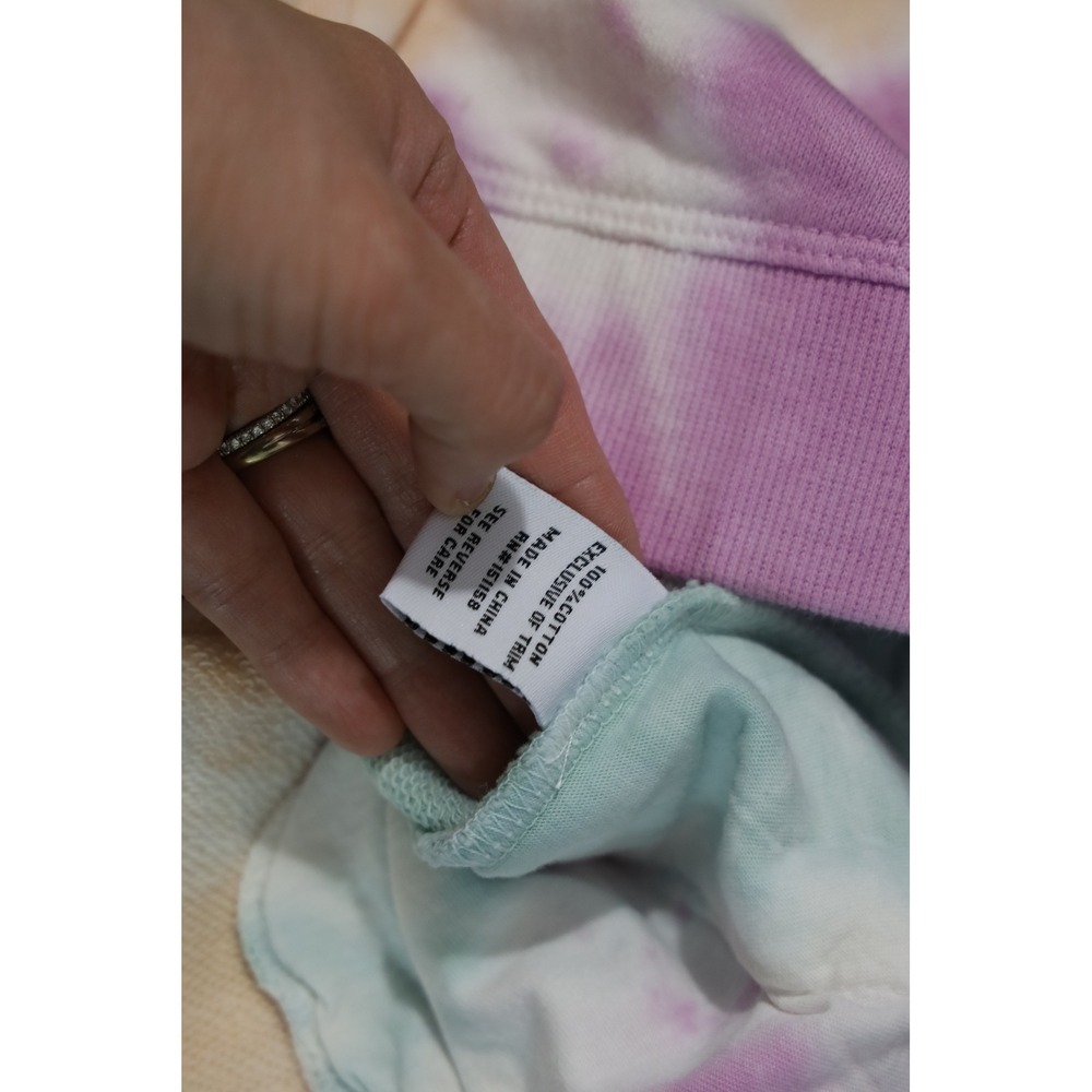 525 Womens Pastel Tie Dye Wide Leg Cotton Sweatpants Multicolor Size M NEW - Picture 6 of 6